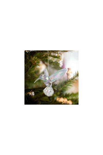 Mercaton Christmas Ornament Acrylic Hummingbird 95 x 100 x 65 mm