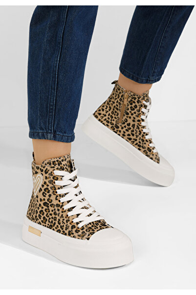 B T Shoes Carylsa leopard platform sneakers