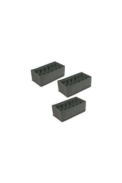 Mercaton Set 3 pcs, Folding Storage Box with 12 Pockets for Accessories