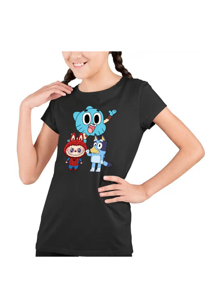OEM Tricou Copii Fete Gumball Bluey Labubu