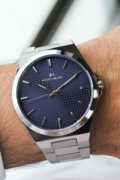 Store Tissot Prx Model Silver Inside Navy Blue Steel Men's Watch with Box and Warranty