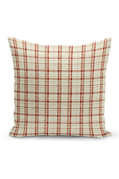 Bertille Home Sonbahar Ekose Serisi Çift Tarafı Baskılı Kırlent Kılıfı (Hallo...