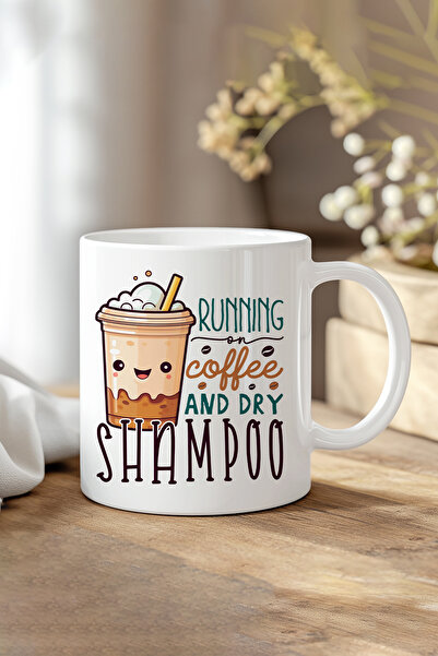 giftkonsept Running on Coffee Printed Gift Mug