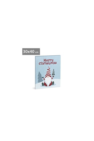 Mercaton Tablou de Craciun LED cu agatatoare, 2 baterii AA 30 x 40 cm (58463)