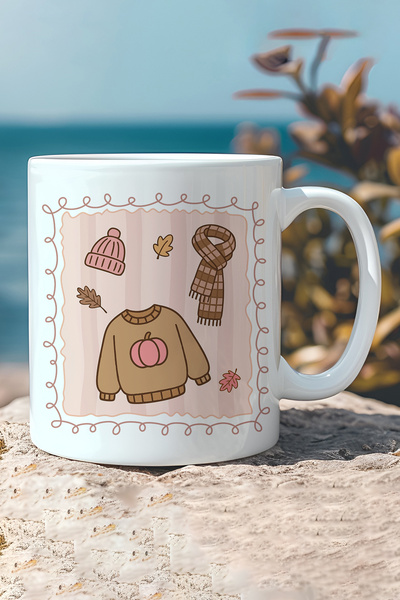 giftkonsept Autumn Themed Outfits Printed Gift Mug