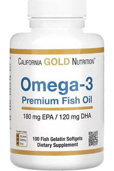 California Gold Nutrition Omega 3 Fish Oil Balık yağı 100 Fish Softgels