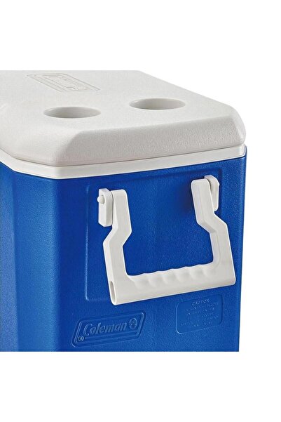Coleman مبرد ثلج - - Poly Lite 48 QT - 45.7 لتر - أزرق/أبيض