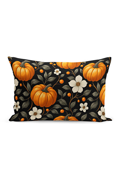 Bertille Home Autumn Plaid Series Double Side Printed Throw Pillow Case (Halloween Autumn Cushion Cover)