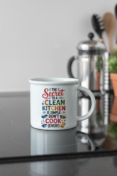 giftkonsept The Secret to Clean Printed Enamel-Looking Ceramic Vintage Mug