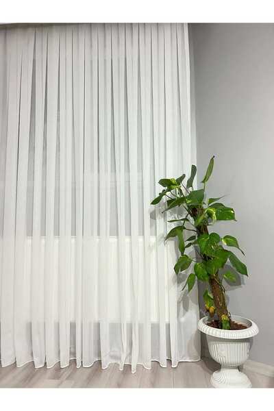 LUMIA ÇEYİZ Kanada Bambu Ağır Gramajlı Tül 1/3 Sık Pile