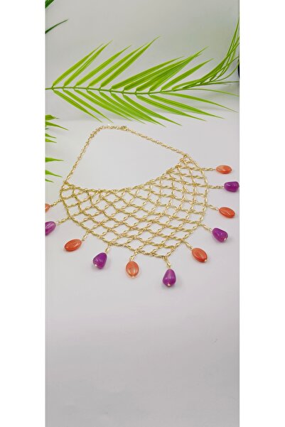 Yaseminli Butik Colorful Stone Design Necklace
