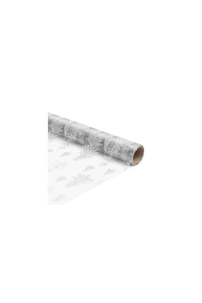 Pepita White Christmas tablecloth 180 x 28 cm