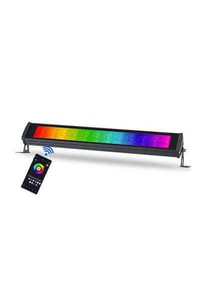 VTM Proiector LED RGBCW Inteligent 72W, Control Telefon, Rezistent la Apa, Negru