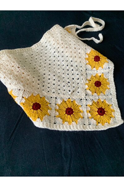 Honeybeeatelier باندانا محبوكة بتصميم عتيق من HONEYBEE ATELİER