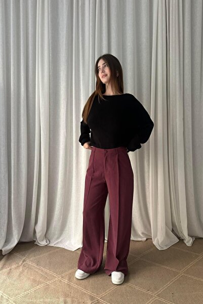 lizge giyim PİLELİ BOL PAÇA PANTOLON