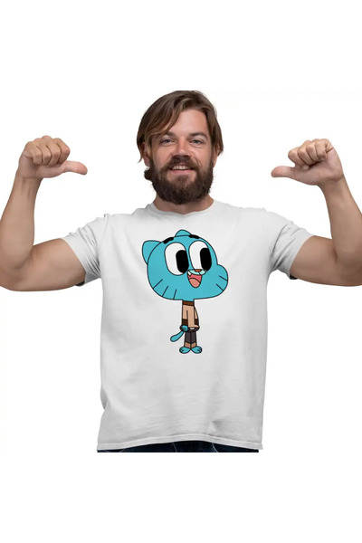 OEM Мъжка тениска с анимационен филм на Гъмбол