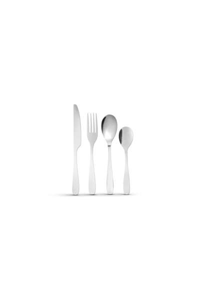Bewello Cutlery Set Matte Silver 16 Pieces