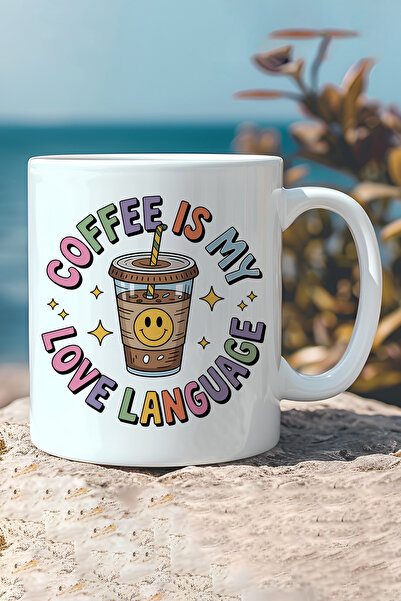 giftkonsept Coffee Is My Love Language Printed Gift Mug