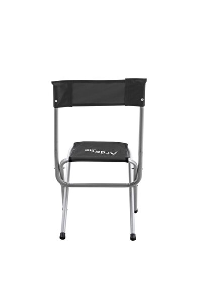 ARGEUS Katlanabilir Balıkçı Kamp Taburesi - Arkalıklı - Siyah (19019)