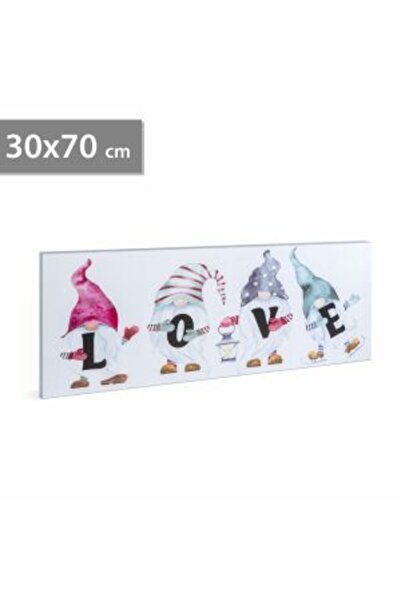 Mercaton LED Wall Art – LOVE – with Hanger, 2 AA Batteries – 30 x 70 cm
