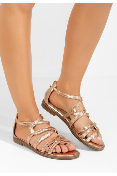 B T Shoes Champagne sandály bez podpatku Jetta