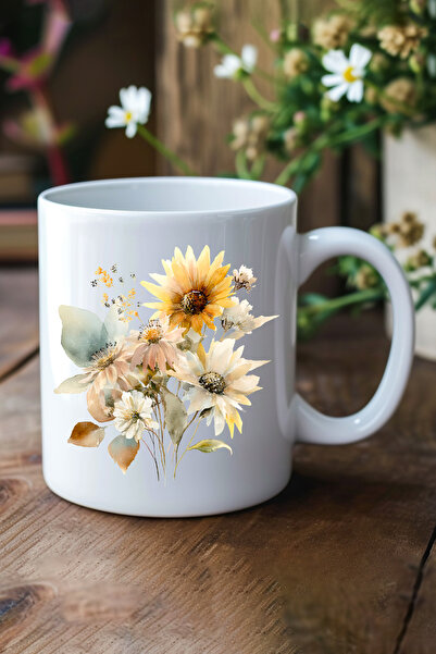 giftkonsept Sunflowers Autumn Theme No:2 Printed Gift Mug