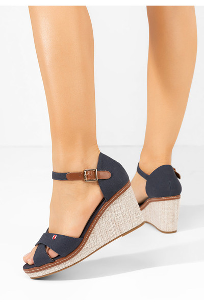 B T Shoes Sandale cu platforma Hilara navy