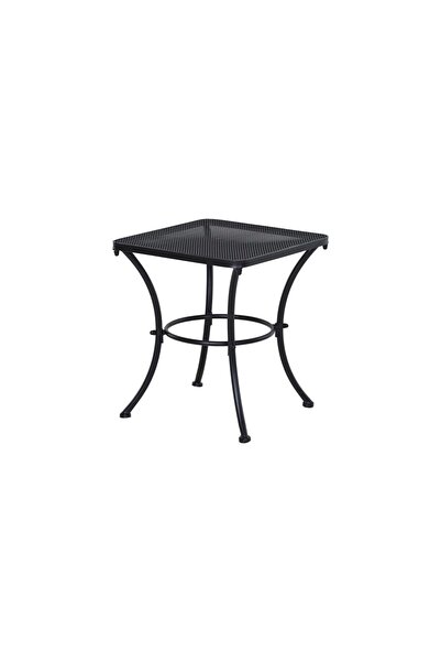 Mercaton Masa gradina/terasa/balcon pentru exterior, patrata, metalica, negru...