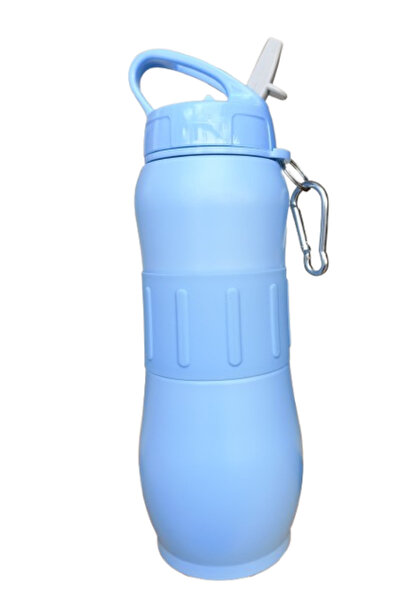 BİRAY Bear Dear Pipetli 830 ml silikon kemerli çelik matara