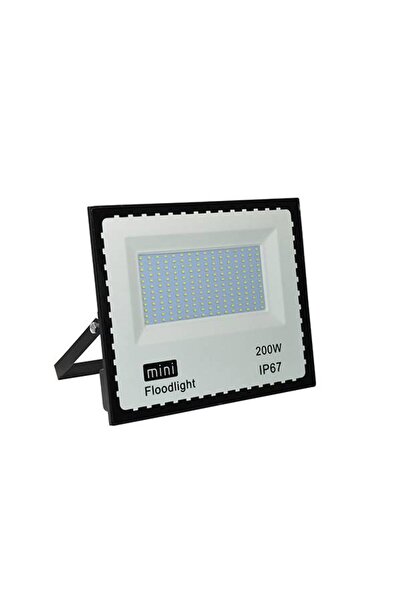VTM Proiector LED Mini 200W, 6400K, Negru - Lumină Albă Rece