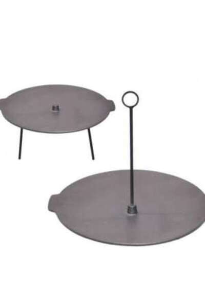 Perfect Home Grill disc, cast iron, 2 functions, with legs and hanger, 4423.5 cm