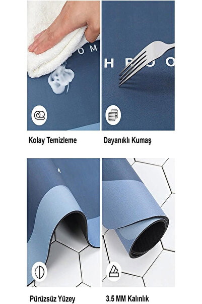 VİSLUNA (1 штука) Килимок для ванної кімнати з нековзною підошвою, розмір 40*60 см