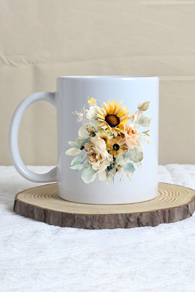 giftkonsept Sunflowers Autumn Theme No:4 Printed Gift Mug