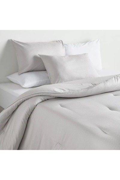 Generic Aspen Cotton Bamboo Sateen Jacquard 300 Thread Count 3-Piece Queen Comforter Set - 200x240 cm