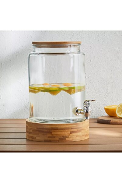 Generic موزع البندق مع حامل خشبي - 6 لتر