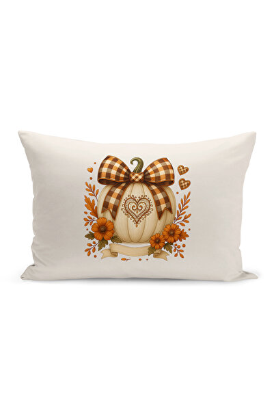 Bertille Home Φθινοπωρινή καρό σειρά με εμπριμέ κάλυμμα μαξιλαριού διπλής όψη...