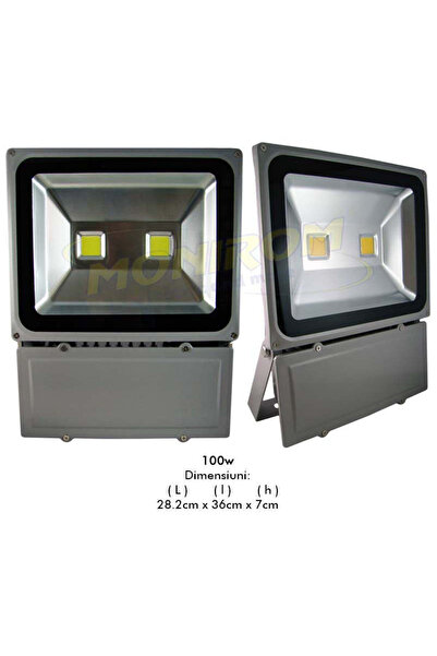 VTM Proiector LED 100W (2x50W) cu lumină caldă 2700K