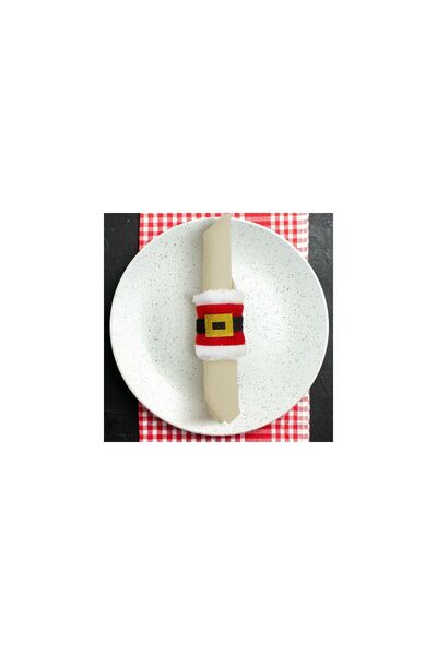 Mercaton Christmas Napkin Ring Santa Claus 8 x 8 cm 2 pcs/pack