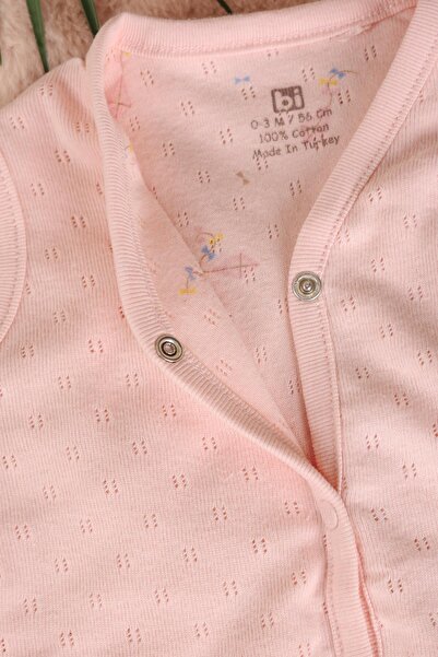 kidello Pink Rabbit Pocketed Baby Girl Vest