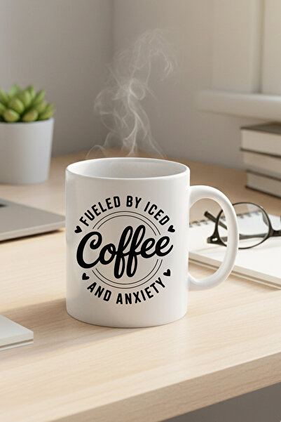 giftkonsept Fueled by Coffee Printed Gift Mug