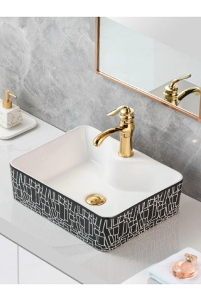 yediyapı Tezgah Üstü Seramik Çanak Lavabo Banyo Lavabosu