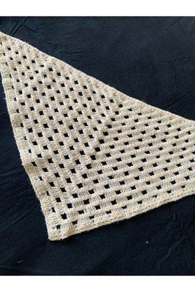 Honeybeeatelier Honeybee Ateli̇er Vintage Motif Knitted Bandana