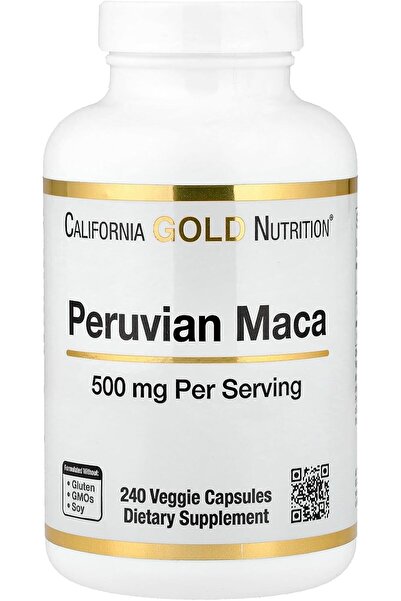 California Gold Nutrition , Peruvian Maca, 500 mg, 240 Veggie Caps