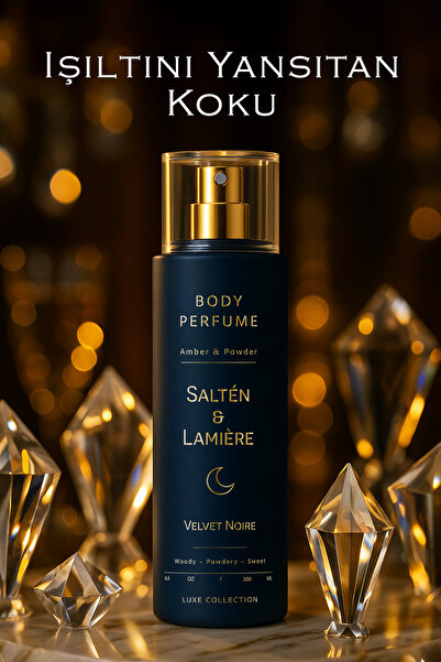 Salten Lamıere Amber ve Pudra Kokulu Kalıcı Kadın Secret Vücut Parfümü Eny Body Mist Parfüm Mad Manifest Spreyi