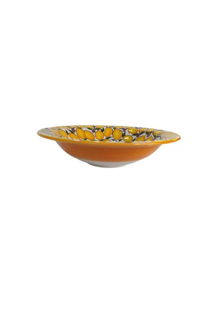 shop Handmade Lemon Patterned 29 cm Ceramic Serving Bowl