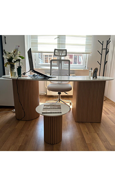 TREELAB OFİS MASASI, OVAL OFİS MASASI, BOHEM OFİS MASASI