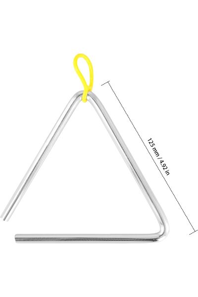 MegArya SYUTBOU Set of 6 Triangle Musical Instruments, 5 Inch Triangle Percussion, Triangle Instrument