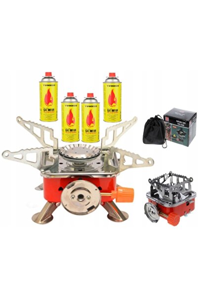 BayerXBayer Burner set + 4 gas tubes, XBAY, Steel, 110 x110 x 90 mm, Silver/Red