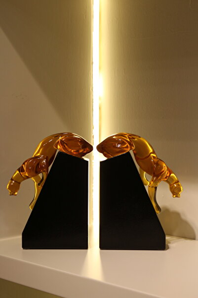 tuan design Jaguar Kitap Tutucu Amber