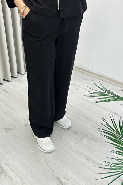 T Moda Store New Season Premium Fabric Soft Textured Flowy Women's Pants